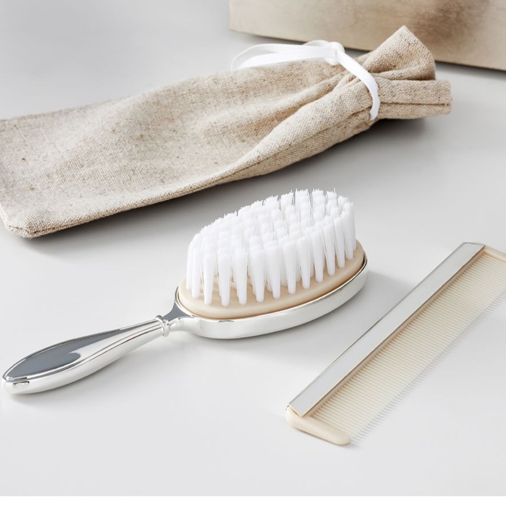 Pottery Barn Kids NWT Mark & Graham Baby Brush And Comb Keepsake Set
